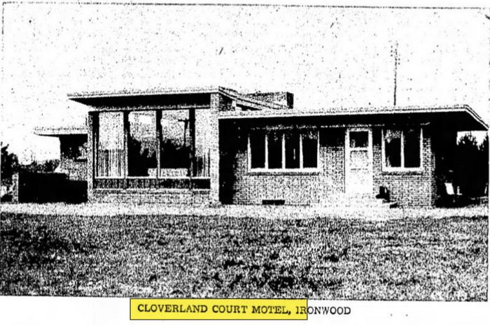 Budget Host Inn (Cloverland Court Motel, Cloverland Motel) - Aug 1954 News Photo